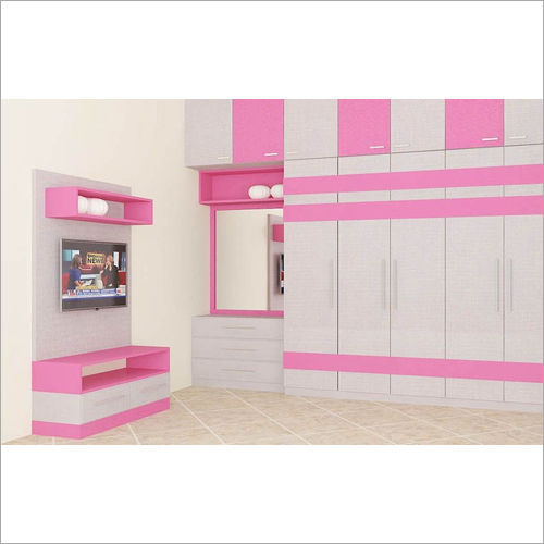 Multicolor Designed Modular Wooden Wardrobe