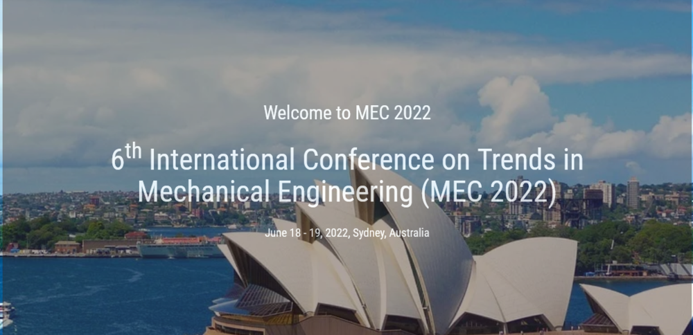 International Conference on Trends in Mechanical Engineering (MEC)
