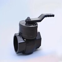 Single Piece Ball Valve - Pp Material, 2 Inch Size, Black Color | Ideal For Water Flow Control In Commercial Applications