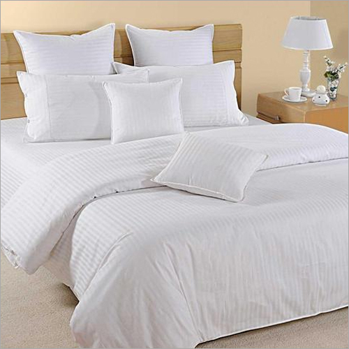 100% Cotton Satin White Double Bed Sheet