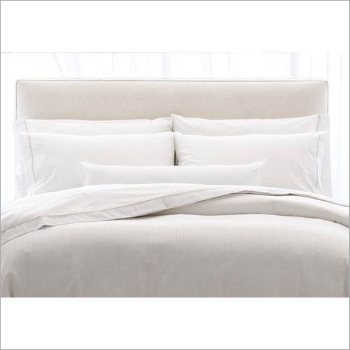 Cotton Double Bed Sheet With Pillow Covers - 1 Bedsheet & 2 Pillow Covers Set, 200-300 GSM, Full Size, White Color, Normal Wash, Plain Style