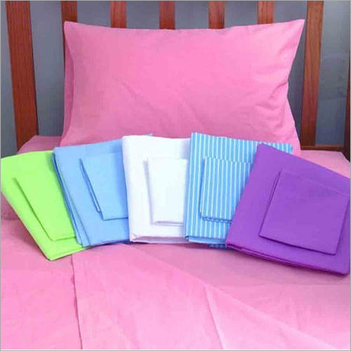 Hospital Cotton Linen Bed Sheet - 100% Cotton, Full Size, Plain & Striped Patterns | Normal Wash Care, Suitable for Household & Commercial Use