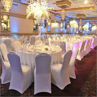 Plain White Cotton Chair Cover - Use: Weeding