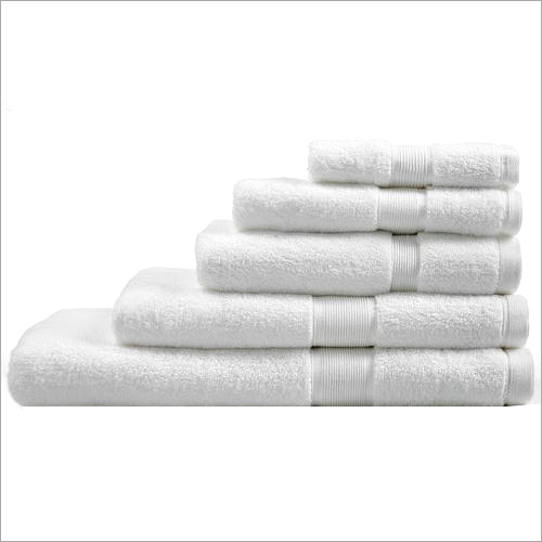Cotton Loops Bath Towel - 100% Cotton, 250-350 GSM, White Color | Soft Touch, Plain Pattern, Hand Wash Care, Water Absorbent