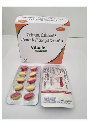 Calcium  calcitrol and Vitamin K2 7soft gel capsule