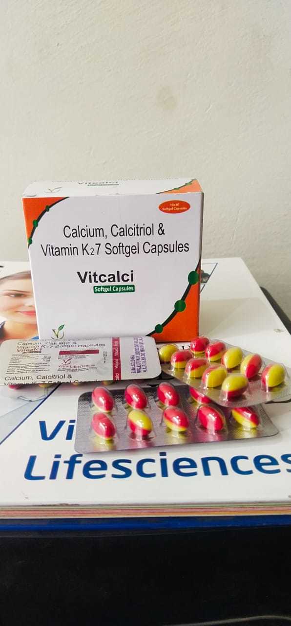 Calcium  calcitrol and Vitamin K2 7soft gel capsule