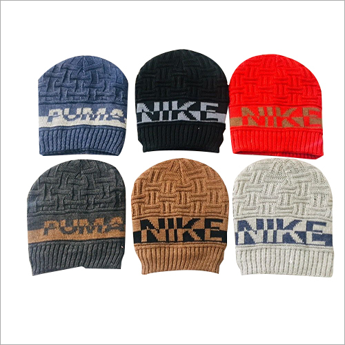 Woolen Cap - Adult Size, Multicolor Design | Perfect Winter Accessory for Women