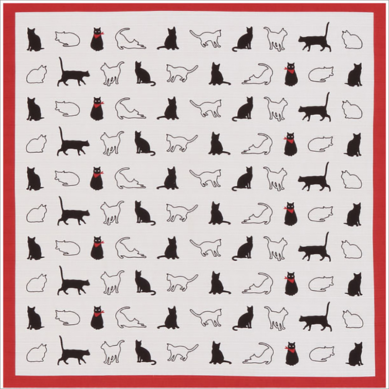 Available In Different Color 50Cm Animals Patterns Cotton Furoshiki Fabric