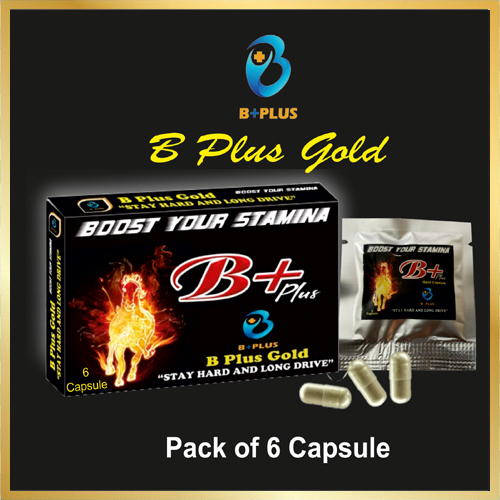 6 Capsule Pack B Plus Gold Ayurvedic Stamina Booster