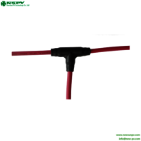 2 To 1 Solar Cable Harness T Branch Connectors With Inline Fuse For PV Solar System
