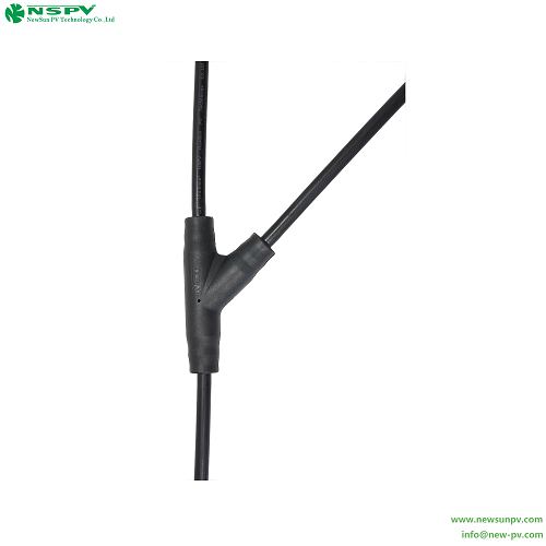 2 In 1 Solar Y Type Connector Solar Cable Harness Solar Y Branch Solacr Cables And Connectors