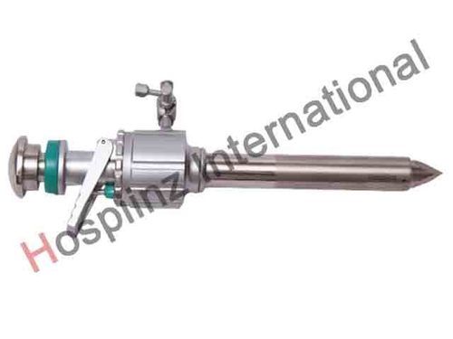 Stainless Steel 7Mm Sharp Trocar With Flap Valve Only