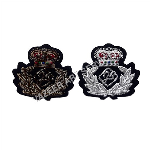 Silver and Antique Bullion Wire Crests Patches