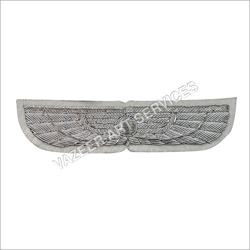 Silver Bullion Wire Wing Patches