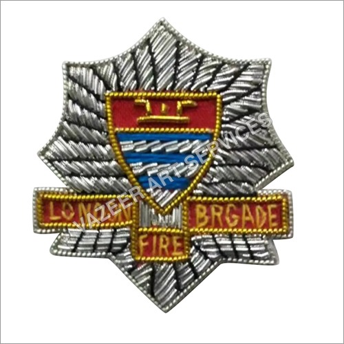Hand Embroidered Emblem for Uniform with Indian Silk