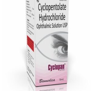Cyclopan Eye  Drop Ingredients: Cyclopentolate Hydrochloride