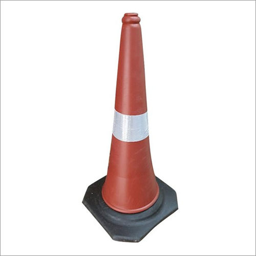 PVC Reflective Traffic Cone By NEW BHARAT FOR SAFETY