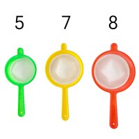 Pp Strainer - Plastic, Size 4 No., Mix Color | Durable Double Net Design, Ideal For Effortless Brewing And Straining Tea