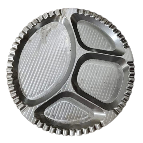 Four Compartment Cast Iron Paper Plate Die