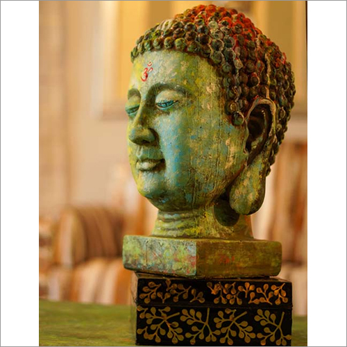 Buddha Head Mannequin Painting Size: Customized