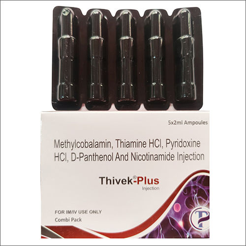 Liquid Methylcobalamin Thiamine Hcl Pyridoxine Hcl D-panthenol And Nicotinamide Injection