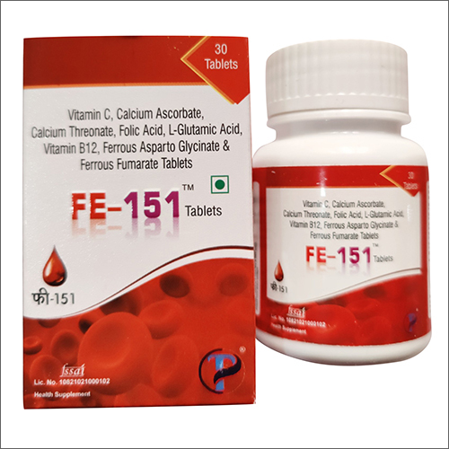 Vitamin C Calicium Ascorbate Calcium Threonate Folic Acid L-Glutamic Acid Vitamin B12 Ferrous Asparto Glycinate Tablets