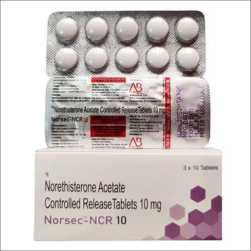 10mg Norethisterone Acetate Controlled Release Tablets General Medicines At Best Price In 9484