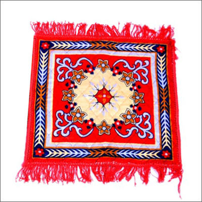 Multicolor Embroidered Floor Rugs