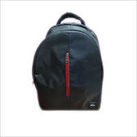 Black Plain Laptop Backpack