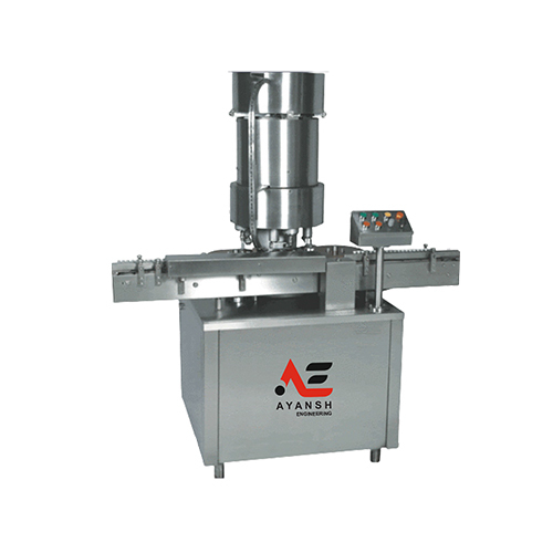 Automatic Vial Cap Sealing Machine - Color: Sil