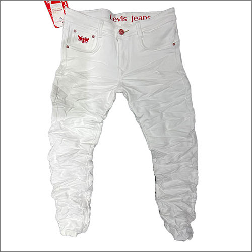 Mens Stylish  White Jeans