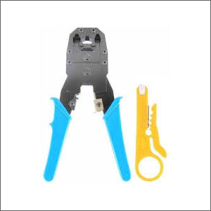Hand Crimping Tool - Steel & Plastic, Blue | Durable Build, Easy Grip, Precise Crimping, Versatile Use, Lightweight