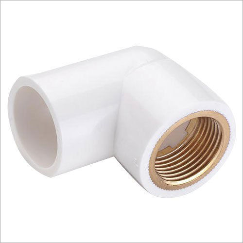 Upvc Brass 90 Degree Elbow - Color: White