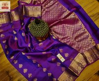 Kanjivaram Soft silk Handloom touble colour