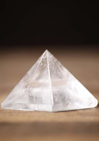Clear quartz pyramids