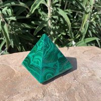 Malachite pyramids