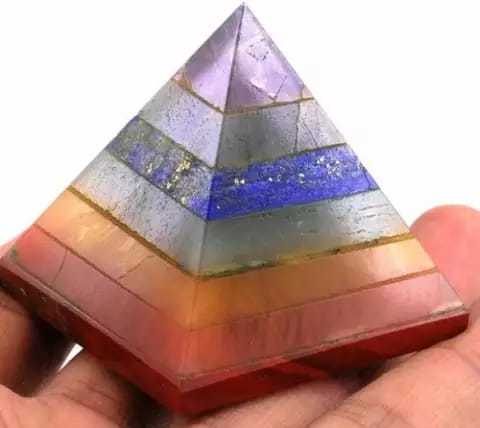 Seven chakra pyramids