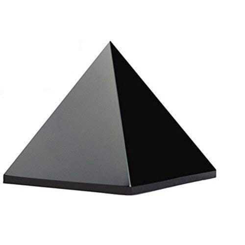 Black obsidian pyramids
