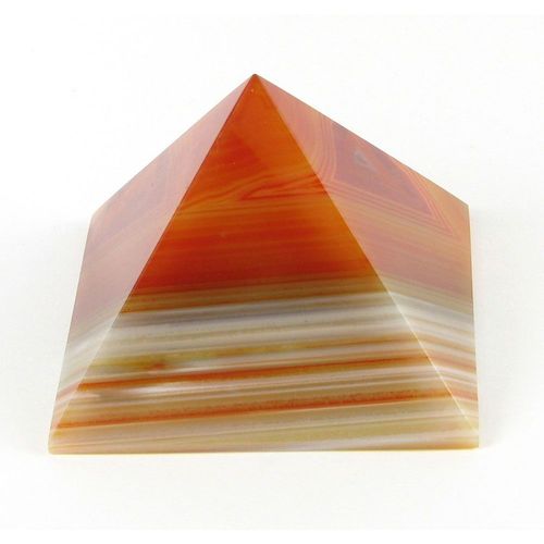 Rad carnelian pyramids