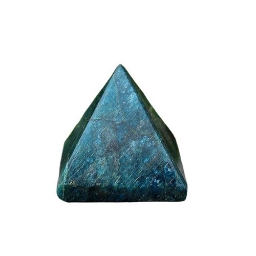 Natural Blue Apatite Pyramids