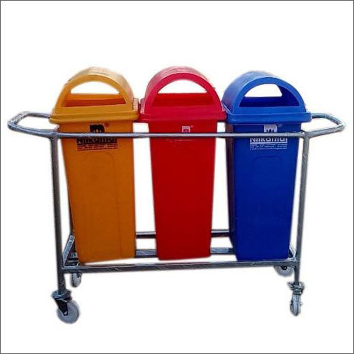 FRP Dustbin With Trolley