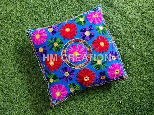 Woolen Embroidery Cushion cover