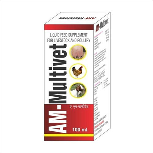 100 Ml Am-Multivet Liquid Feed Supplement Recommended For: Poultry