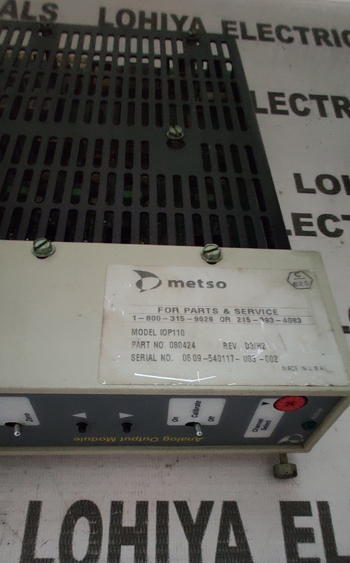 METSO IOP110 HIGH LEVEL ANALOG OUTPUT MODULE
