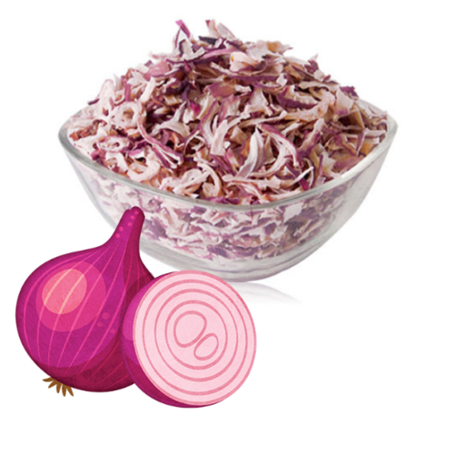 Dehydrated Pink Onion 