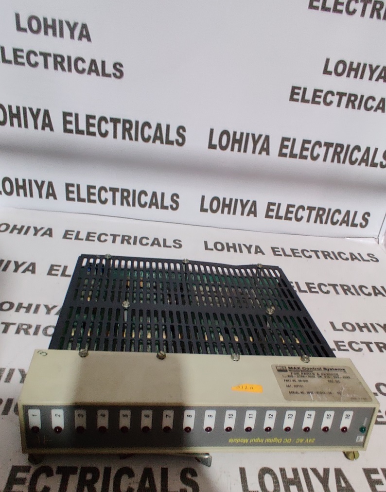 MAX CONTROL SYSTEMS 081806 24V AC DC DIGITAL INPUT MODULE