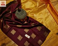Kanjivaram pure silk with gold jarie budda