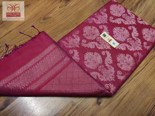 pure kanjivaram silk pink colour