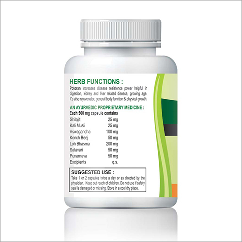 Natural Potoran Health Supplement Capsules