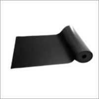 Shot Blasting Rubber Sheet - Durable Black Rubber Material, Plain Style Design